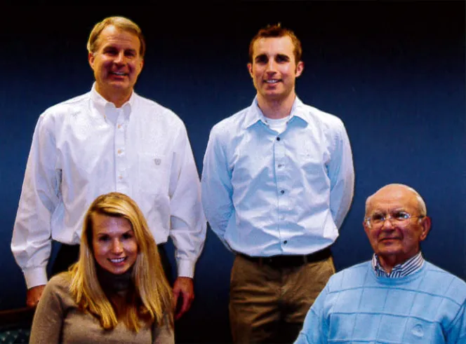 Three generations of Christofferson, Casey, Sean, Kristin, and Larry